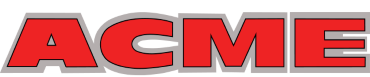 Acme logo, large and in red